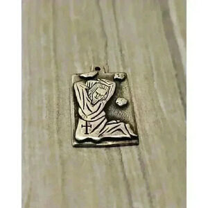 James Avery Sterling Silver St Stephen the Martyr Charm Retired